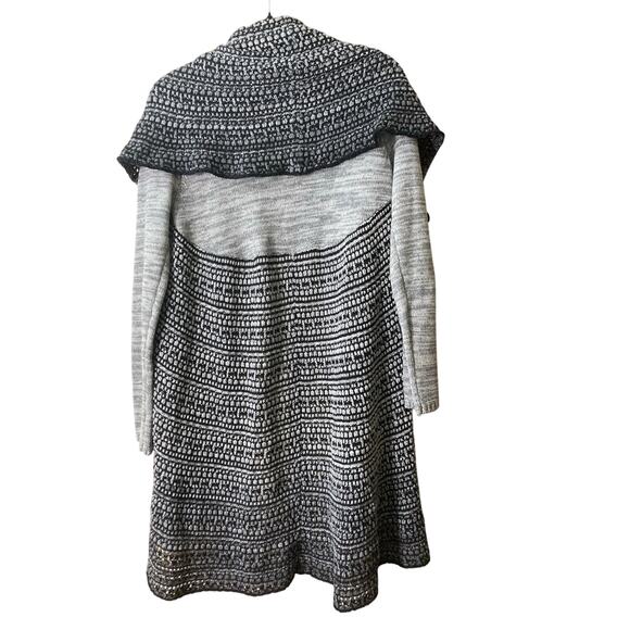 Soft Surroundings Cascade Front Open‎ Cardigian Grey/Black Sz M - Picture 3 of 8